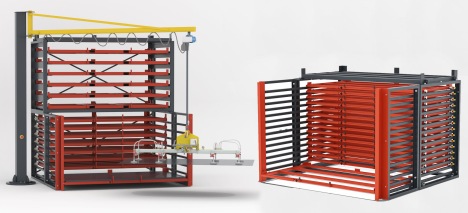 Bartels Regale: Blechlager / kompakte Blechlagerung im Schwerlastregale (Foto: Karl H. Bartels GmbH)