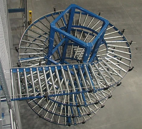 Behälter-Fördertechnik (Beispiel Spiral-Turm)