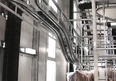 golz-fördertechnik Fördertechnik (Produkt-Beispiel 'golz GC' Fördersystem für Hängeware)