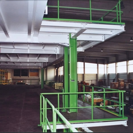 Große Lagertechnik - Stahlbaubühne Beispiel mehrstöckig