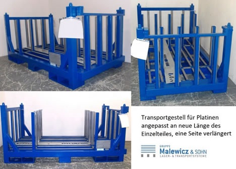 Transportgestell / Ladungsträger Retrofit / Adaptierung (Foto: Malewicz & Sohn)
