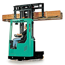 Mitsubishi Gabelstapler: Lagertechnik: Mehrwegestapler zB. f. Langgut