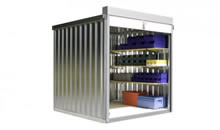 Rolladen-Material-Container