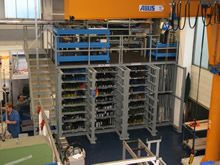 Langgutregal mit Auszug / Schublade (Sauer Lagertechnik)