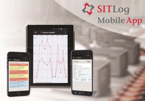 SITLog Mobile App für Handy und Tablet - Intralogistik Software