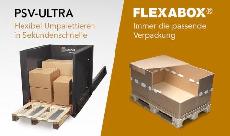 Foto: Palettenwechsler PSV Ultra und FLEXABOX - SW PARATUS