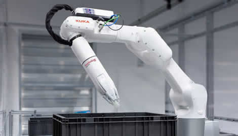 Firma Swisslog - Foto: Roboter-Kommissionierung /  Swisslog @ LAGERTECHNIK.COM